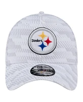 New Era Men's White Pittsburgh Steelers Gameday Graded 39THIRTY Flex Hat