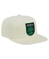 New Era Men's Cream Austin Fc 2025 Kickoff Snapback Golfer Hat