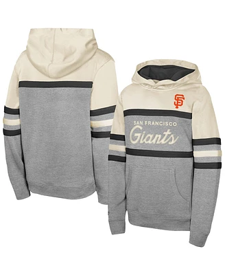 Mitchell & Ness Men's Cream San Francisco Giants Head Coach Pullover Hoodie