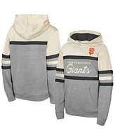 Mitchell & Ness Men's Cream San Francisco Giants Head Coach Pullover Hoodie