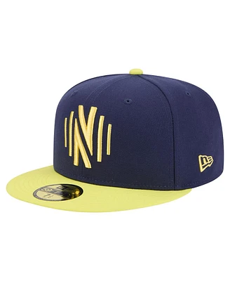 New Era Men's Navy Nashville Sc 2025 Kickoff 59FIFTY Fitted Hat