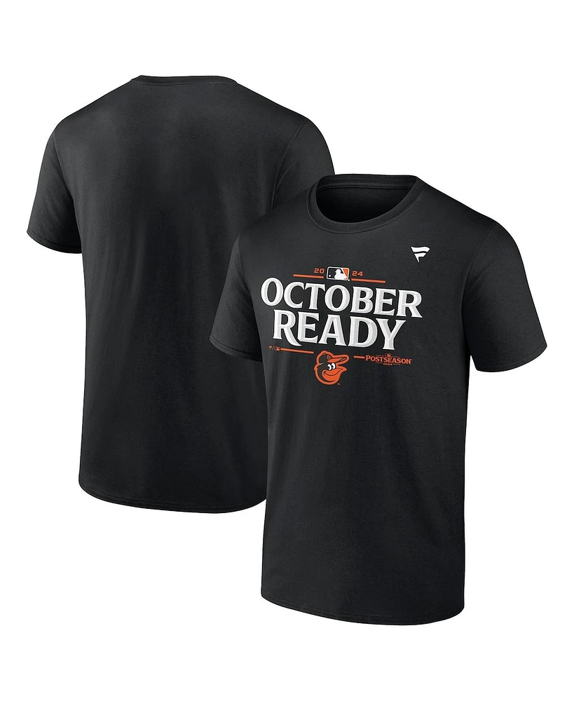 Fanatics Big Boys and Girls Black Baltimore Orioles 2024 Mlb Postseason Locker Room T-Shirt