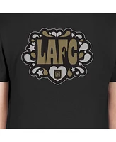 New Era Big Girls Black Lafc Bubble Heart T-Shirt