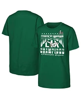 Outerstuff Big Boys and Girls Kelly Green Philadelphia Eagles Super Bowl Lix Champions Retro Arch T-Shirt