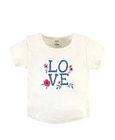 Touched by Nature Toddler Girls Cotton Hoodie, Bodysuit or Tee Top, and Pant, Garden Floral Toddler, 5