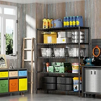 Wire Shelving Metal Storage Rack Adjustable Shelves, Standing Storage Shelf