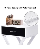 Modern X-Shape Accent Side End Table