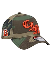 New Era Men's Camo Cincinnati Bengals Mystic Camo A-Frame 9FORTY Adjustable Hat