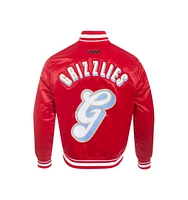 Pro Standard Men's Red Memphis Grizzlies 2024/25 City Edition Chenille Satin Full-Snap Jacket