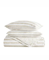 ienjoy Home Classic Stripe Reversible 3-Pc. Quilt Set, Full/Queen