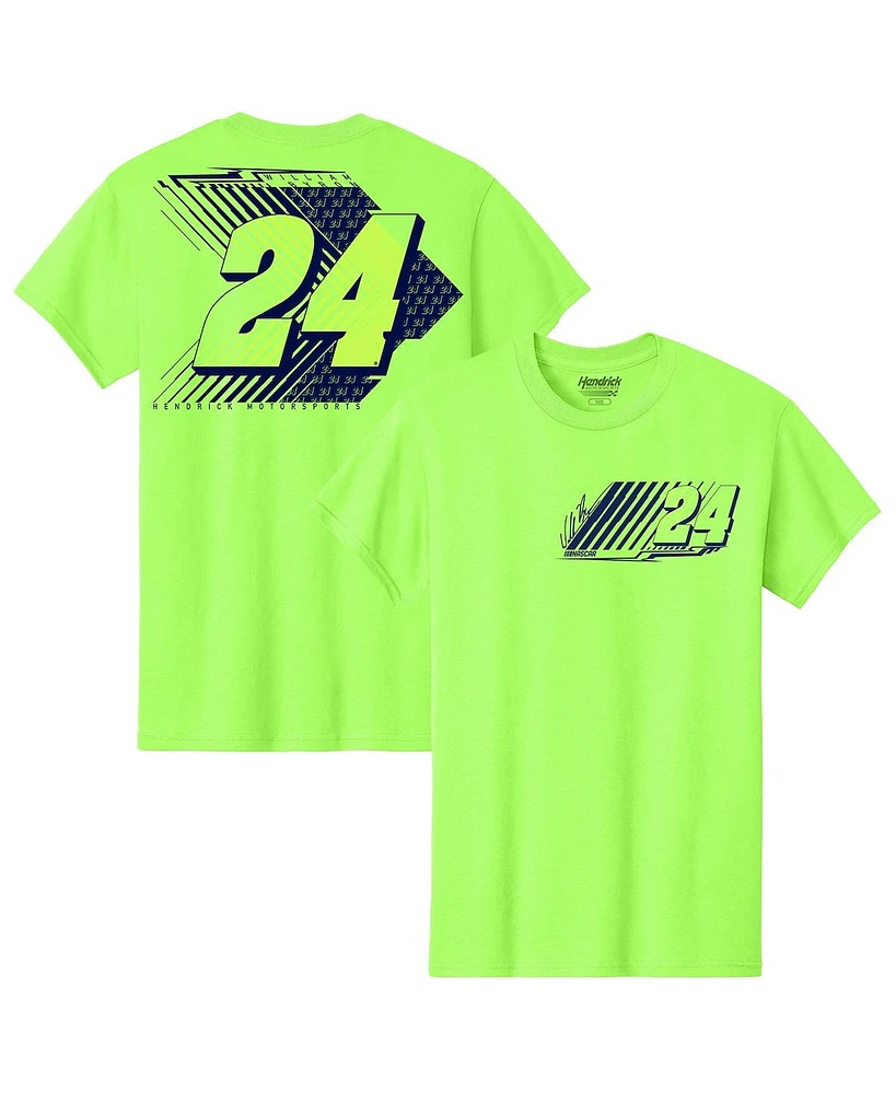 Hendrick Motorsports Team Collection Men's Neon Green William Byron Name Number T-Shirt