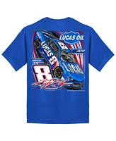 Richard Childress Racing Team Collection Big Boys and Girls Royal Kyle Busch Car T-Shirt