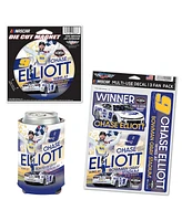 Wincraft Chase Elliott 2025 Cook Out Clash at Bowman Gray Race Winner Three-Piece Fan Pack