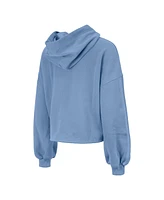 New Era Women's Powder Blue Washington Wizards 2024/25 City Edition Cropped Pullover Hoodie