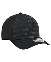 New Era Men's Black San Antonio Spurs Game Day Flag A-Frame 9FORTY Adjustable Hat
