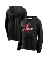 Fanatics Women's Black Portland Trail Blazers Full Steam Slub Hoodie T-Shirt