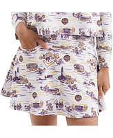 Smith & Quinn Women's White/Purple Lsu Tigers Tailgate Collection Molly Skort