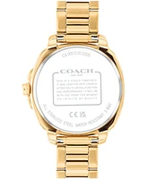 Coach Women's Kitt Gold-Tone Stainless Steel Bracelet Watch