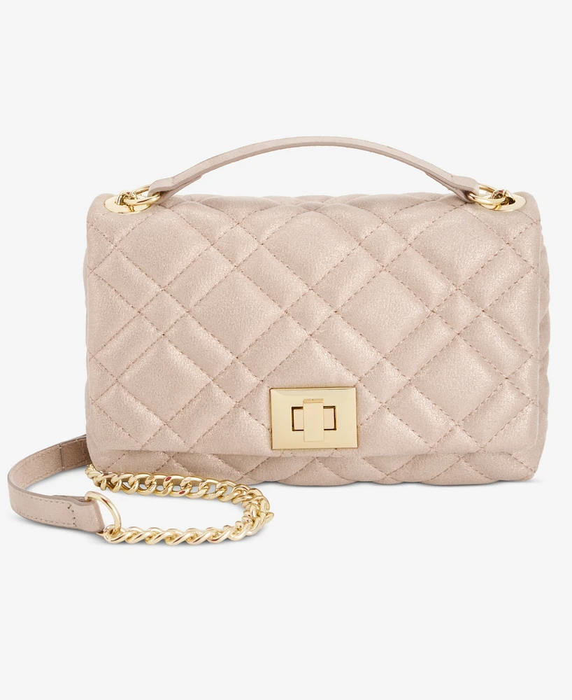I.n.c. International Concepts Small Ajae Pearlized Quilted Crossbody, Exclusively at Macy's