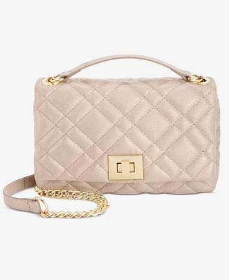 I.n.c. International Concepts Small Ajae Pearlized Quilted Crossbody, Exclusively at Macy's