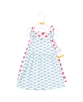 Hudson Baby Girls Cotton Dresses, Cloudy Rainbow, 9-12 Months