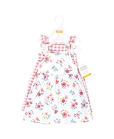Hudson Baby Girls Cotton Dresses, Butterfly Floral, 9-12 Months