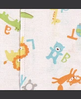 Hudson Baby Luvable Friends Boys Cotton Poly Flannel Burp Cloths 8-Pack, Abc, One Size