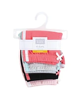 Hudson Baby Girls Shorts Bottoms 4-Pack, Coral, Months