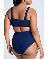 Eloquii Plus Textured Bikini Top