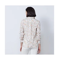 Etcetera Women's Floral Print Blouse Topiary