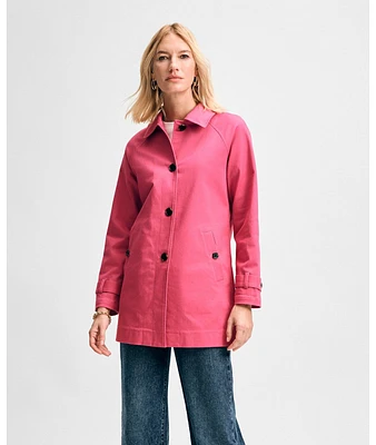 Isaac Mizrahi Women's Mid-Length Twill Jacket