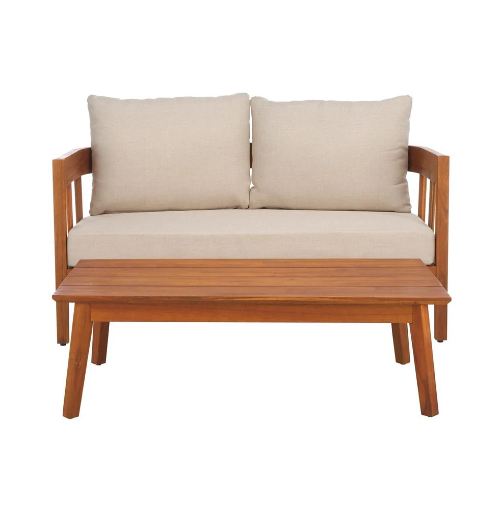 Owen Outdoor Bench And Table Set