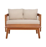 Owen Outdoor Bench And Table Set