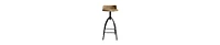Swivel Bar Stool with Backrest – Adjustable Industrial Style Seating