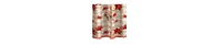Decorative Shower Curtain – Ruffled Rows & Floral Pattern