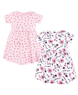 Hudson Baby Girls Cotton Dresses, Botanical, 9-12 Months