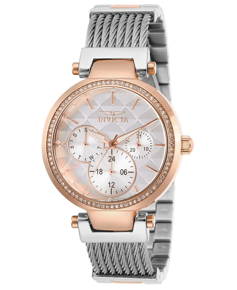Invicta Women's 28922 Angel Quartz Chronograph White Dial Watch