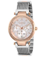 Invicta Women's 28922 Angel Quartz Chronograph White Dial Watch