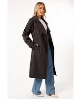 Petal and Pup Women's Billy Button Front Trench Coat