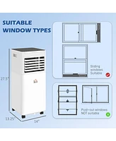 Homcom 10000 Btu Mobile Air Conditioner for Cooling and Dehumidifying