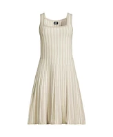 Lands' End Women's Square Neck Above Knee Sweater Dress