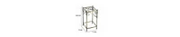 Square Top Plant Stand – Medium Size with Lattice Cut Design & Tubular Legs