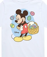 Hybrid Toddler Boys Disney Mickey Easter Basket Graphic T-Shirt