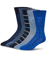 Tommy Hilfiger Men's 5-Pk. Patterned Crew Dress Socks