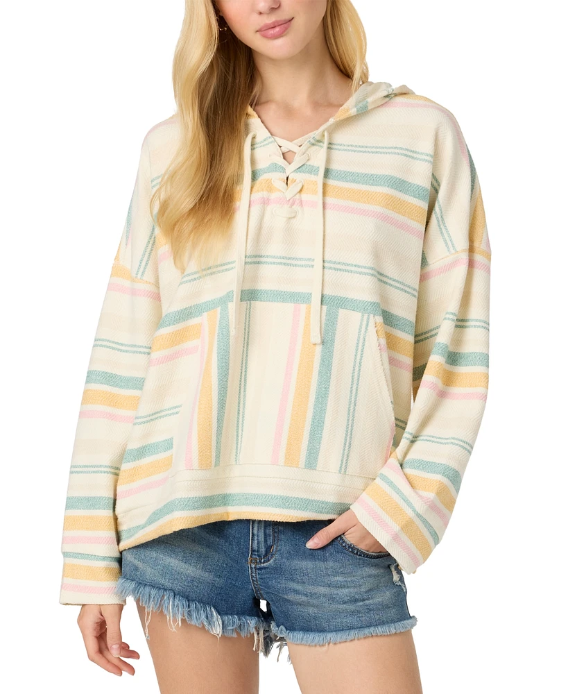 O'Neill Juniors' Solstice Tie-Front Hoodie
