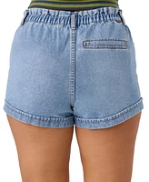 O'Neill Juniors' Tasia Stretch-Waist Denim Shorts