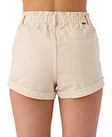 O'Neill Juniors' Tasia Tapioca High-Rise Jean Shorts