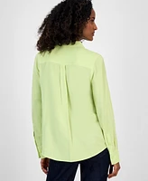 I.n.c. International Concepts Women's Flap-Pocket Shirt, Exclusively at Macy's