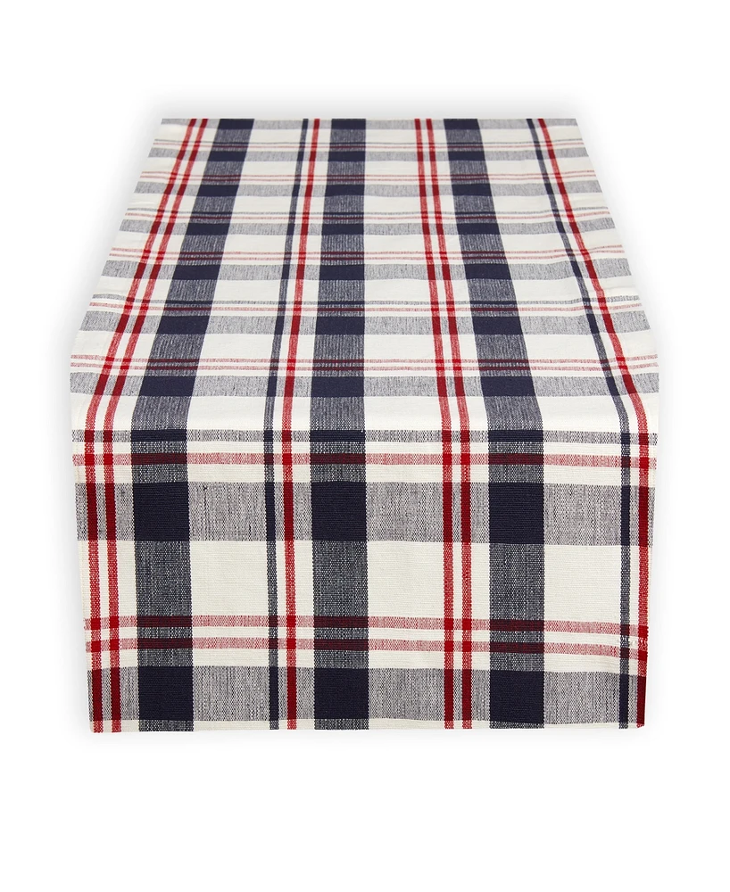 Tableau Sawyer Plaid Table Runner, 72" x 14"