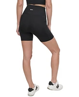 Dkny Sport Women's Balance Compression Super-High Rise Bike Shorts